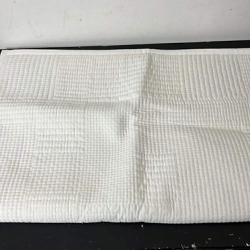 Pottery Barn Grid stitched sham